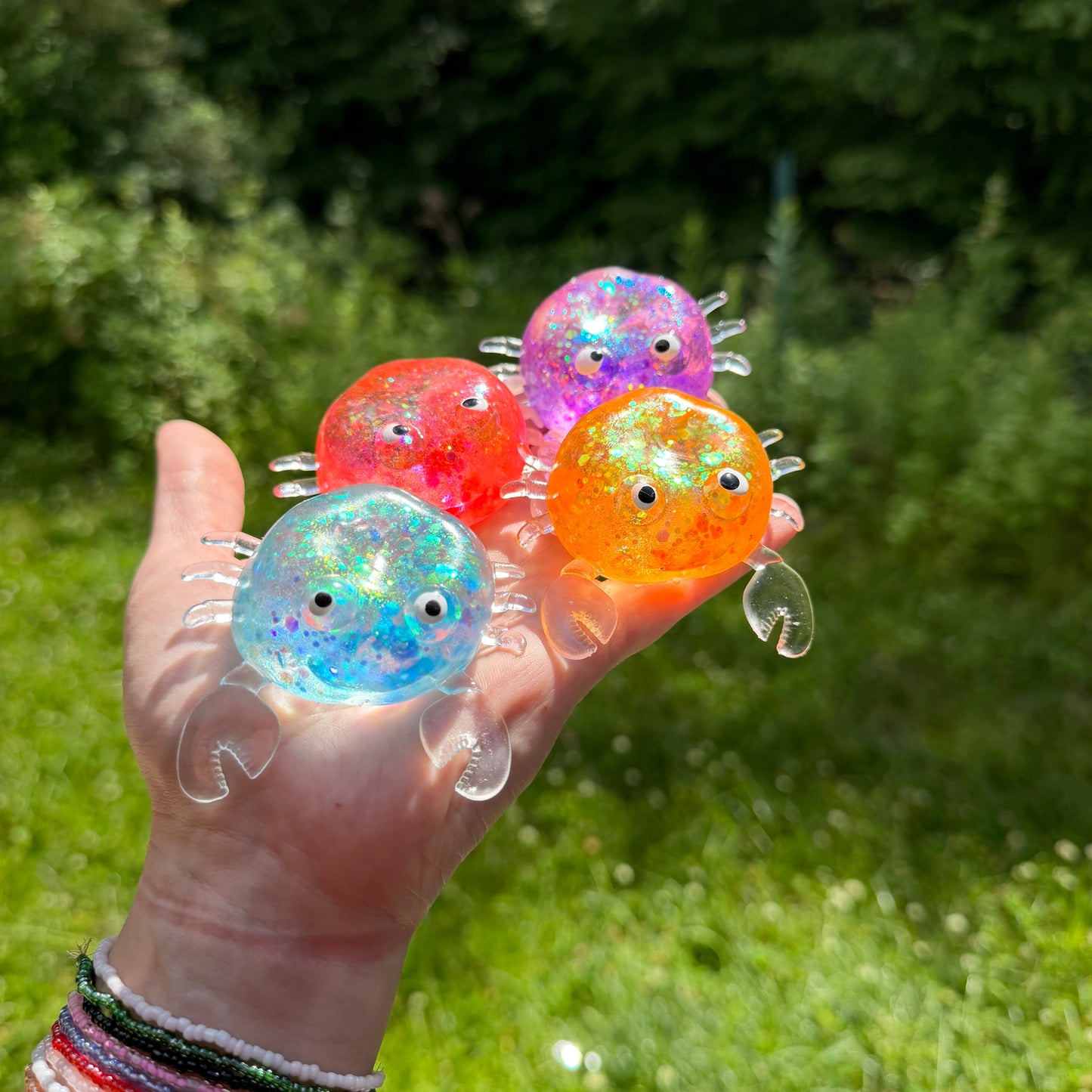 Squishy Toy - Glitter Crab